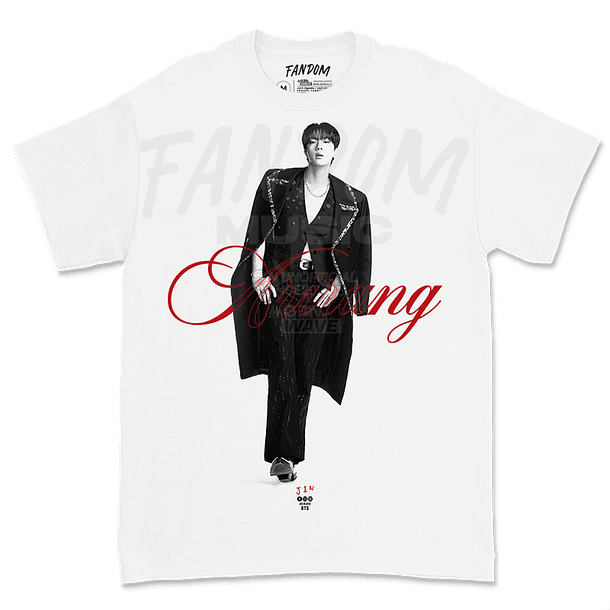 BTS · Jin White Polera 1