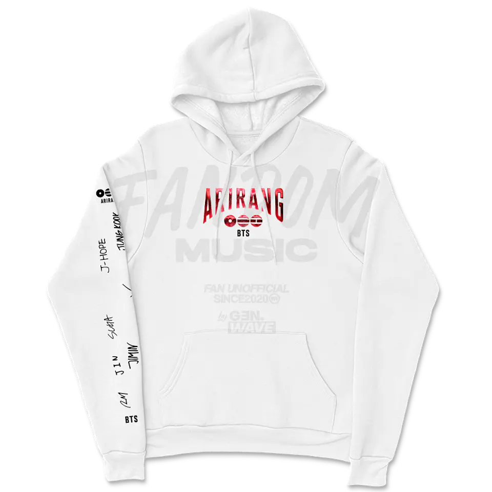 BTS · Jin White Hoodie 3