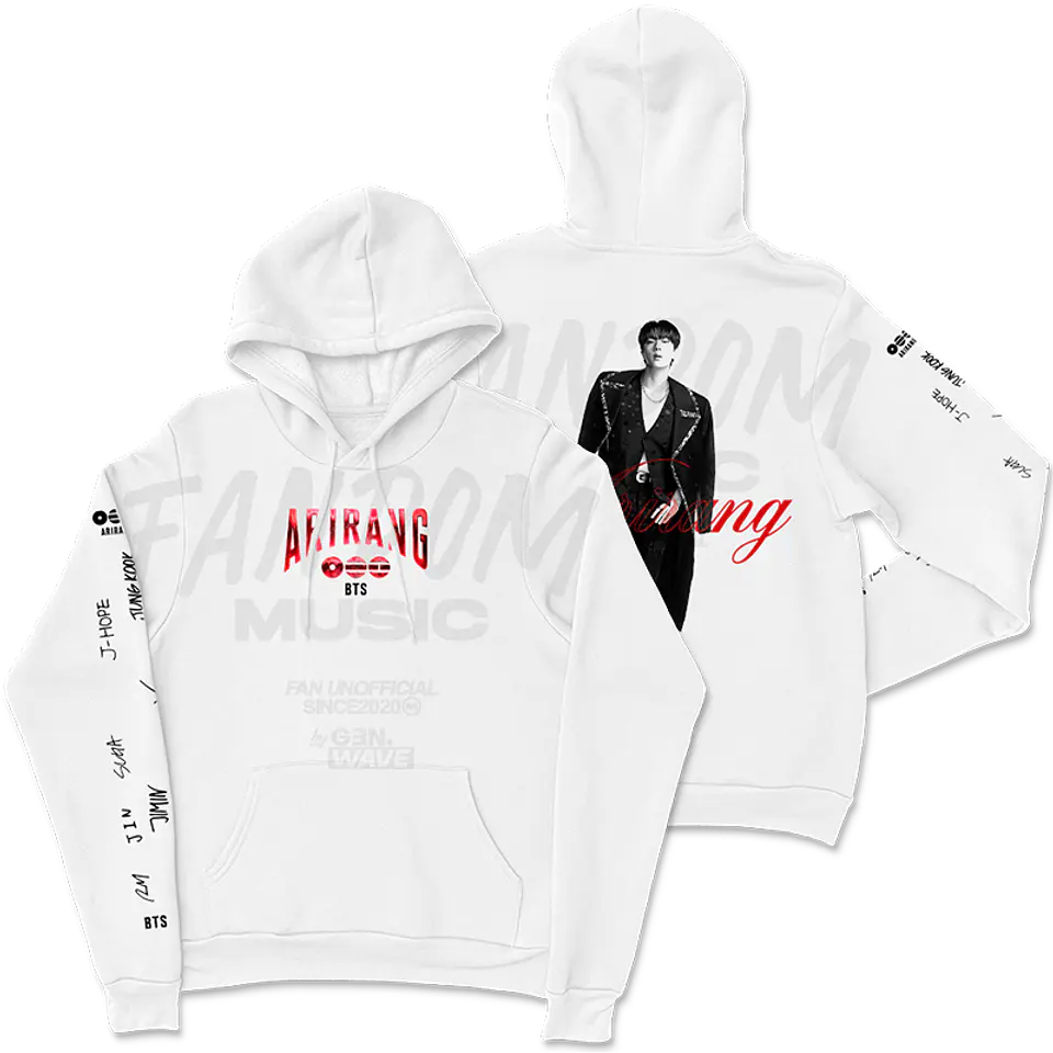 BTS · Jin White Hoodie 1