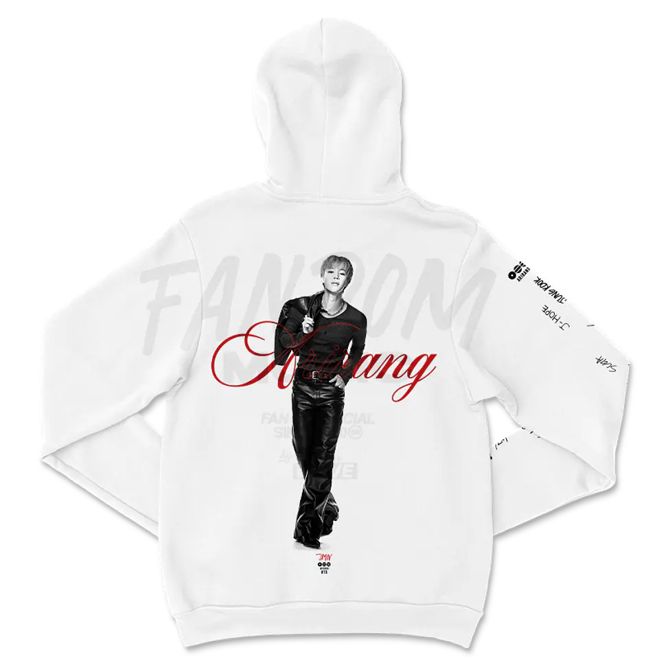 BTS · Jimin White Hoodie 2