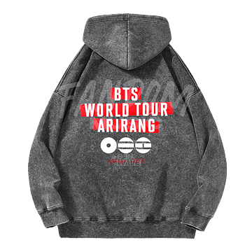 BTS · World Tour Hoodie Acid Wash