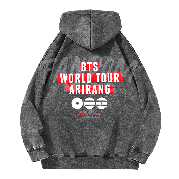BTS · World Tour Hoodie Acid Wash 2