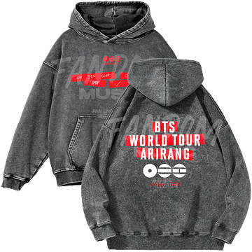 BTS · World Tour Hoodie Acid Wash