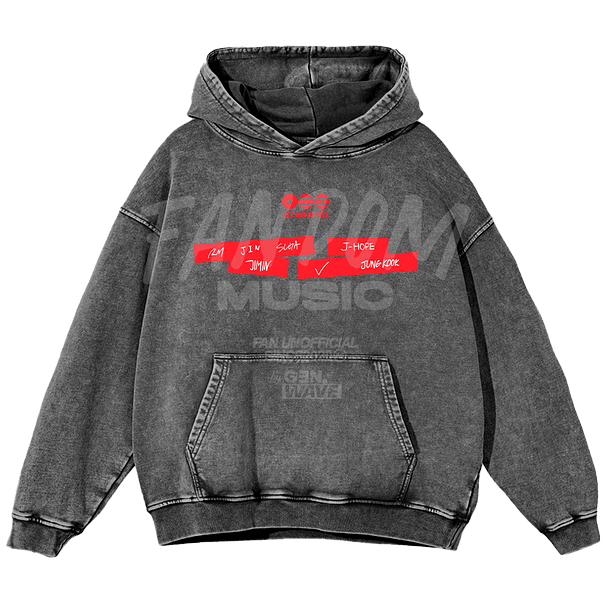 BTS · World Tour Hoodie Acid Wash 3