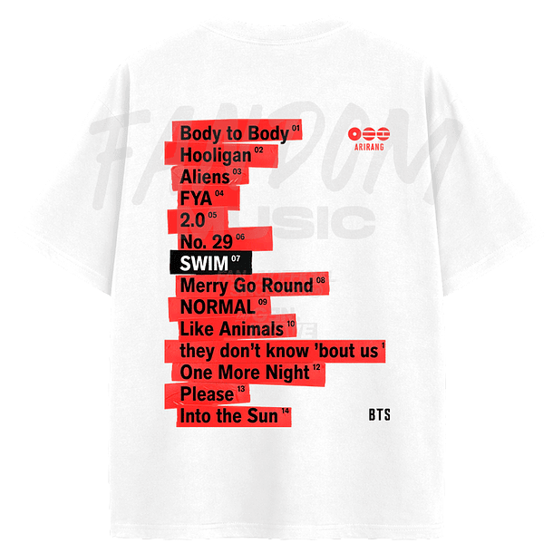 BTS ·  Tracklist OVERSIZE 4