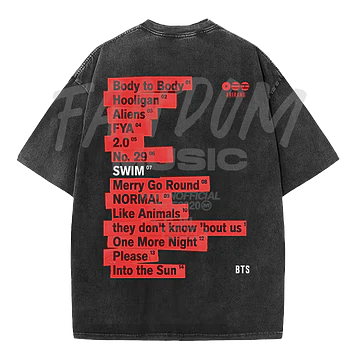 BTS · Tracklist ACID WASH