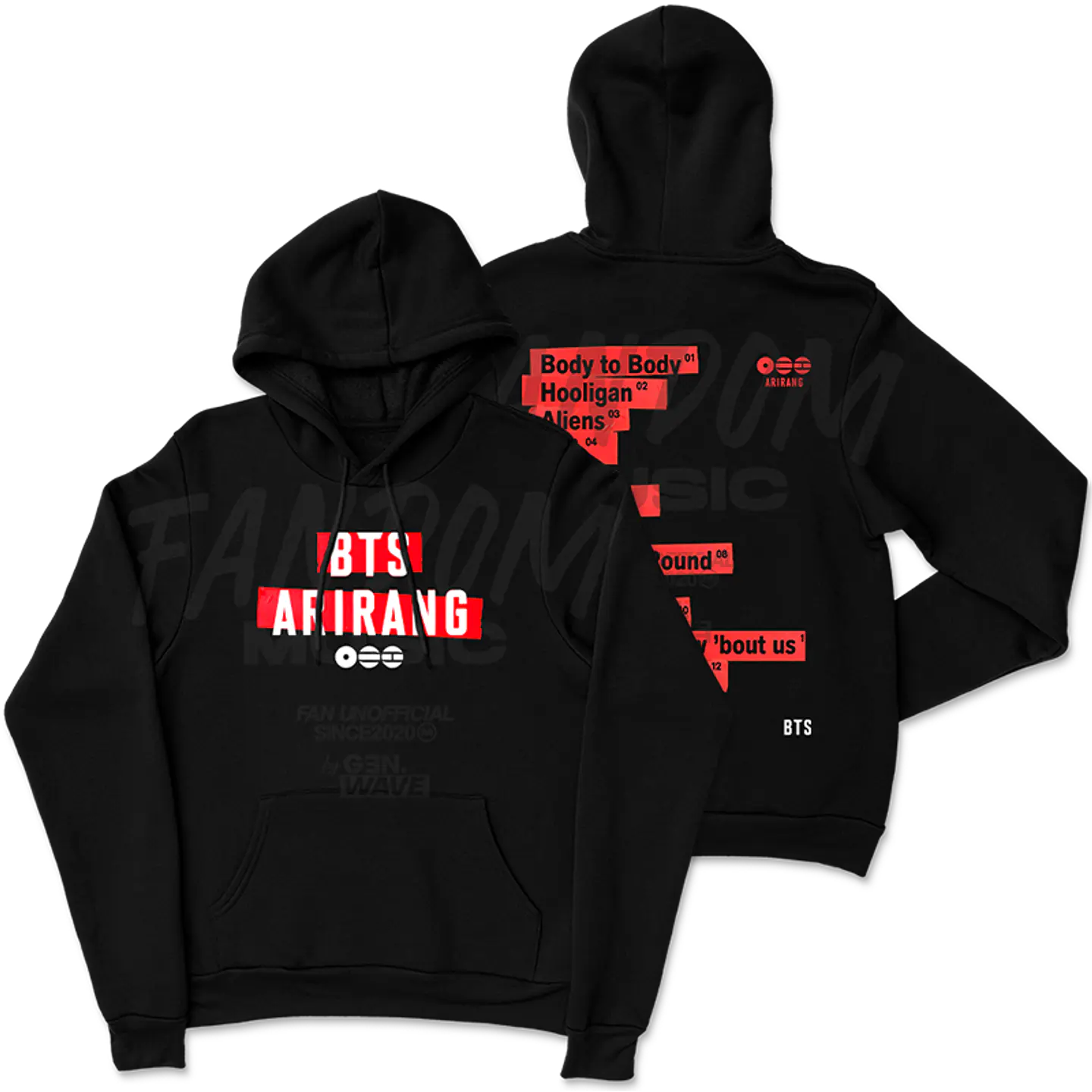 BTS · Tracklist Hoodie 2