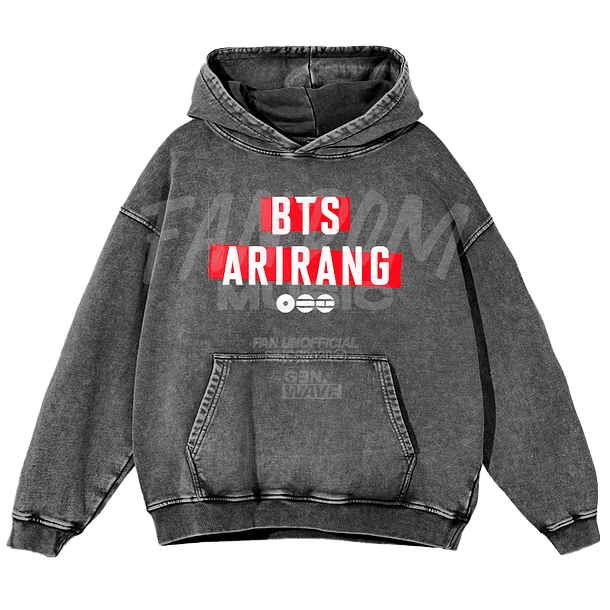 BTS · Tracklist Hoodie Acid Wash 3
