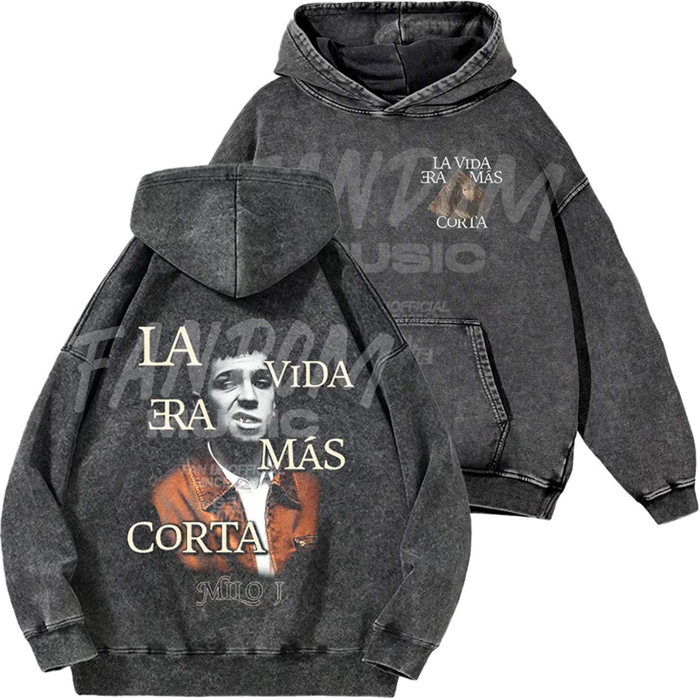 Milo J · LVEMC Hoodie Acid Wash 1