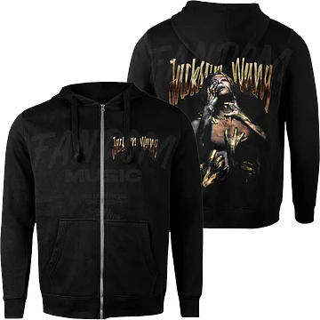 Jackson Wang · Gold Magic Man II Hoodie con Cierre