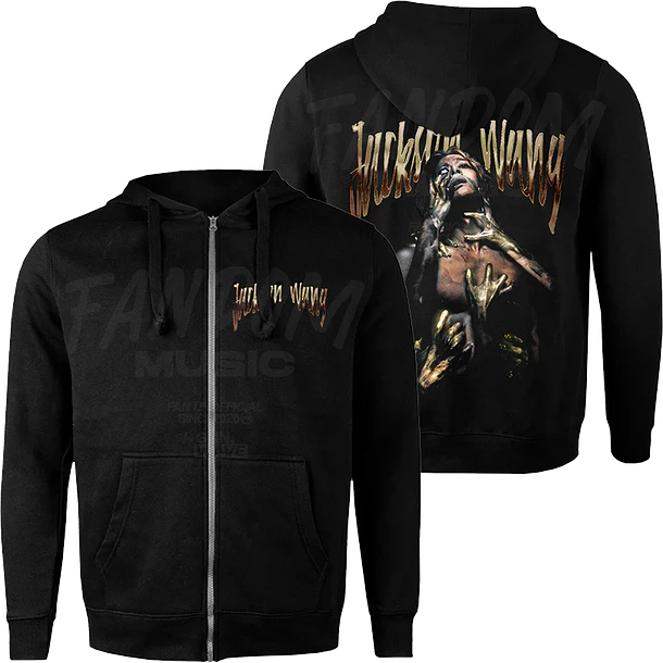 Jackson Wang · Gold Magic Man II Hoodie con Cierre 1