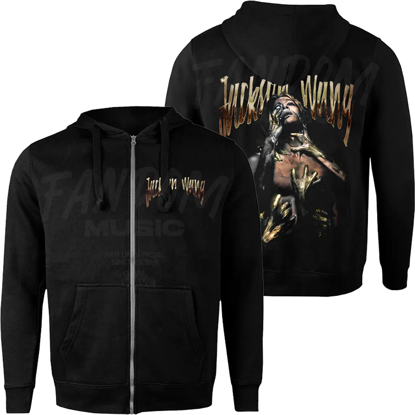 Jackson Wang · Gold Magic Man II Hoodie con Cierre 1