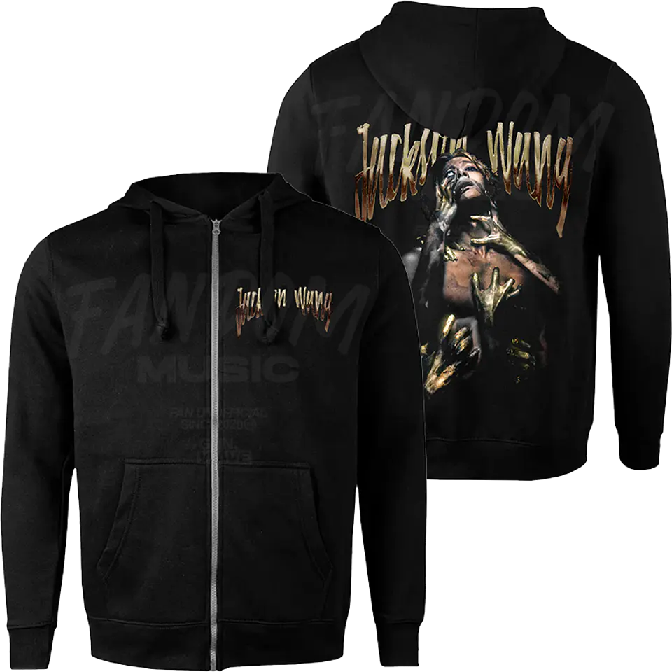 Jackson Wang · Gold Magic Man II Hoodie con Cierre 1