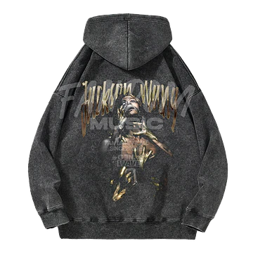 Jackson Wang · Gold Magic Man II Hoodie Acid Wash