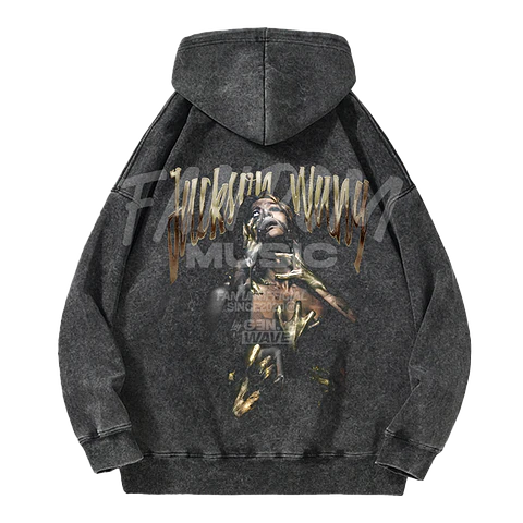 Jackson Wang · Gold Magic Man II Hoodie Acid Wash