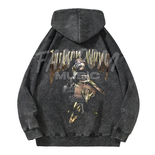 Jackson Wang · Gold Magic Man II Hoodie Acid Wash 2
