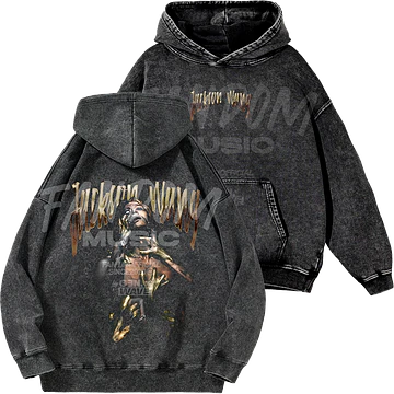 Jackson Wang · Gold Magic Man II Hoodie Acid Wash