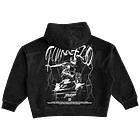 Trueno · Turr4zo Tracklist Hoodie Acid Wash Ajustable 2