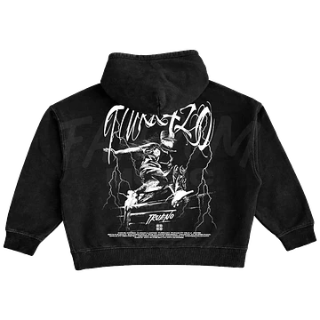 Trueno · Turr4zo Tracklist Hoodie Acid Wash Ajustable