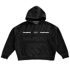 Trueno · Turr4zo Tracklist Hoodie Acid Wash Ajustable 4