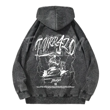 Trueno · Turr4zo Tracklist Hoodie Acid Wash