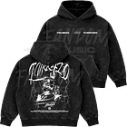 Trueno · Turr4zo Tracklist Hoodie Semi Acid Wash Boxy Fit 1
