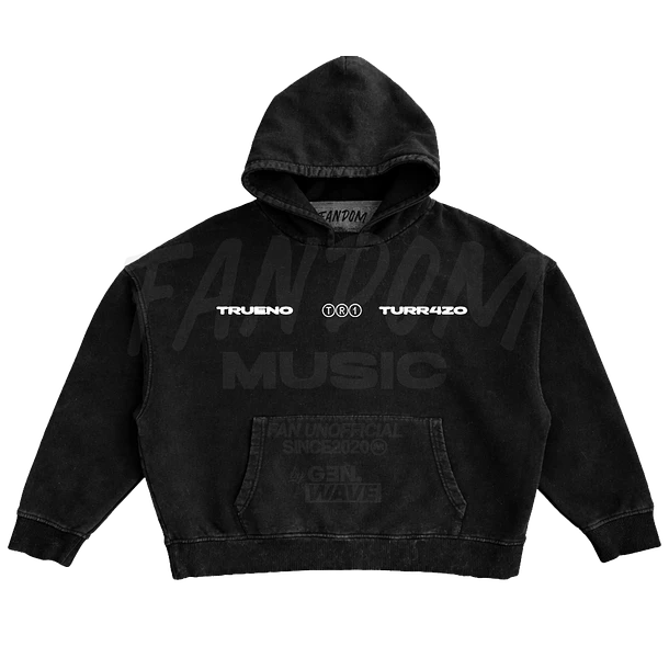 Trueno · Silueta Hoodie Acid Wash Ajustable 4