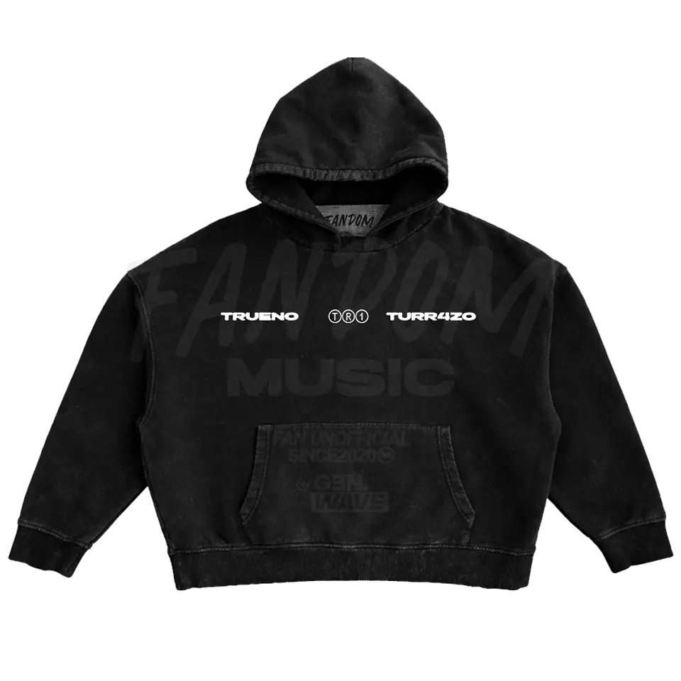 Trueno · Silueta Hoodie Acid Wash Ajustable 4