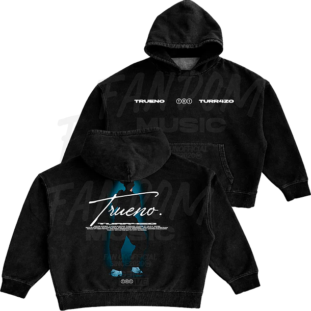 Trueno · Silueta Hoodie Acid Wash Ajustable 1