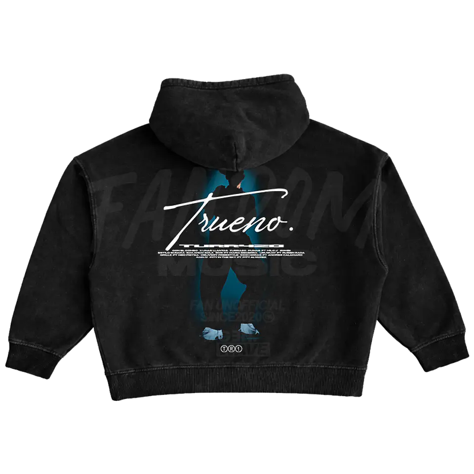 Trueno · Silueta Hoodie Acid Wash Ajustable 2