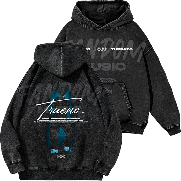 Trueno · Silueta Hoodie Acid Wash 1