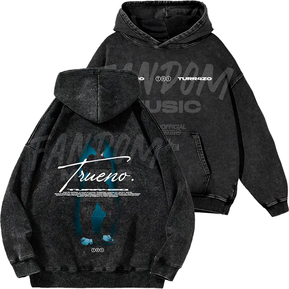 Trueno · Silueta Hoodie Acid Wash 1