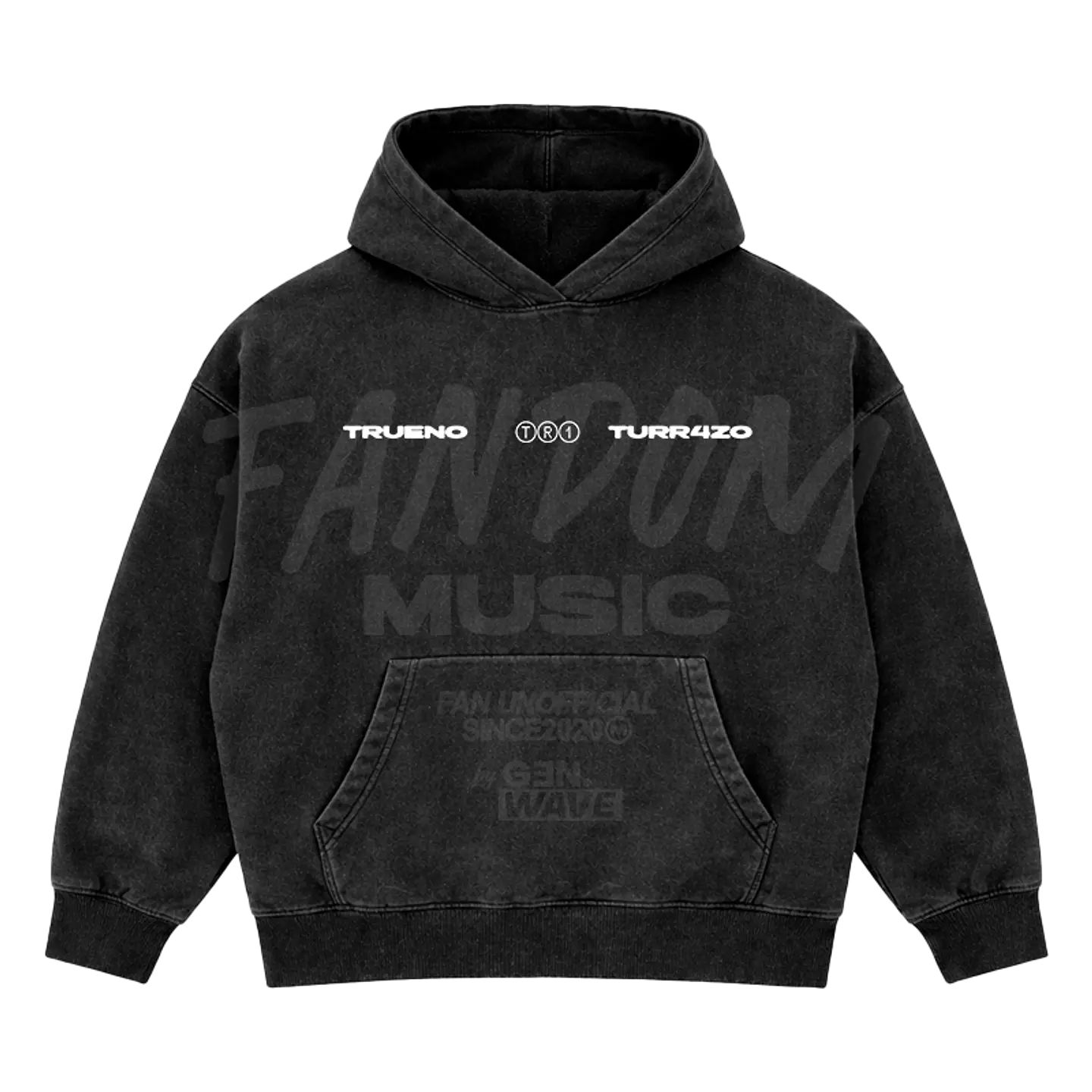 Trueno · Silueta Hoodie Semi Acid Wash Boxy Fit 3