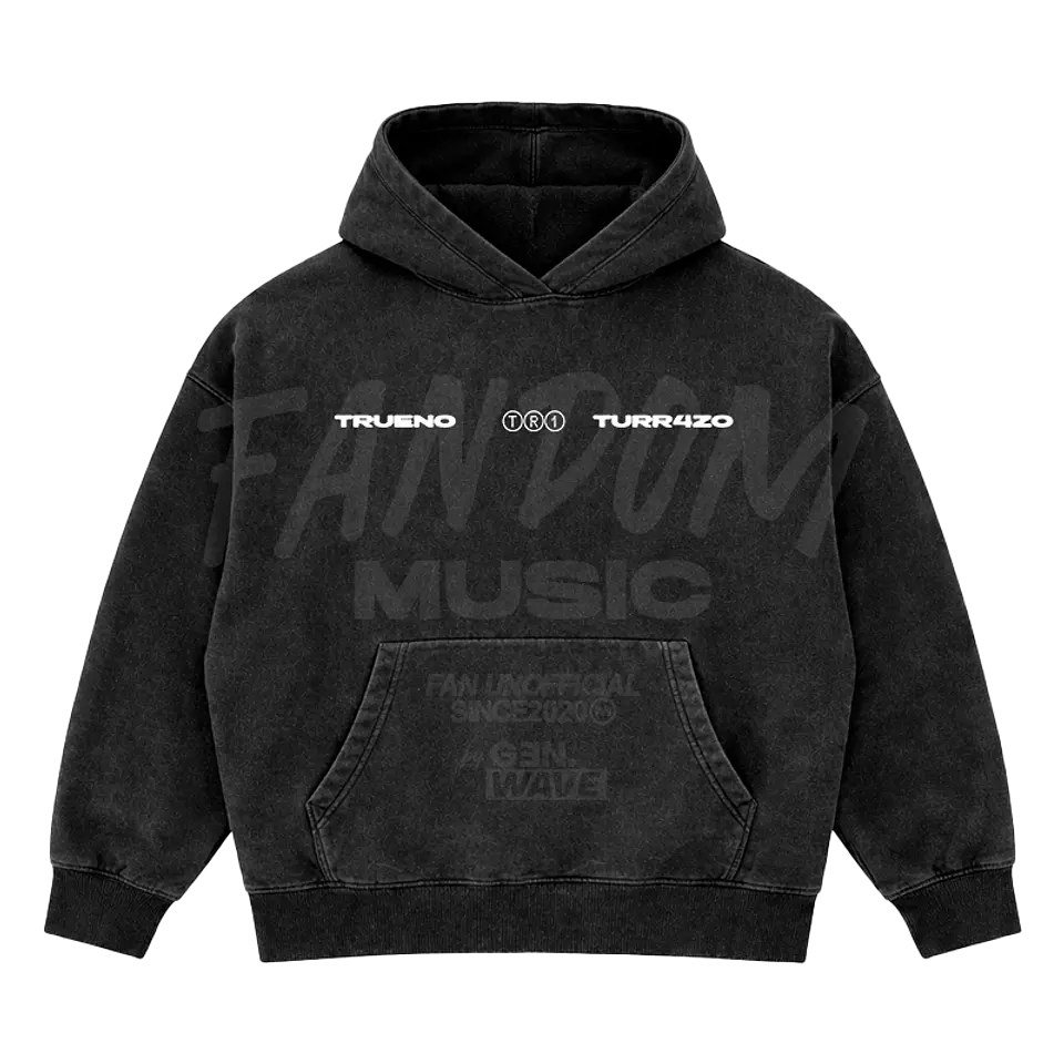 Trueno · Silueta Hoodie Semi Acid Wash Boxy Fit 3