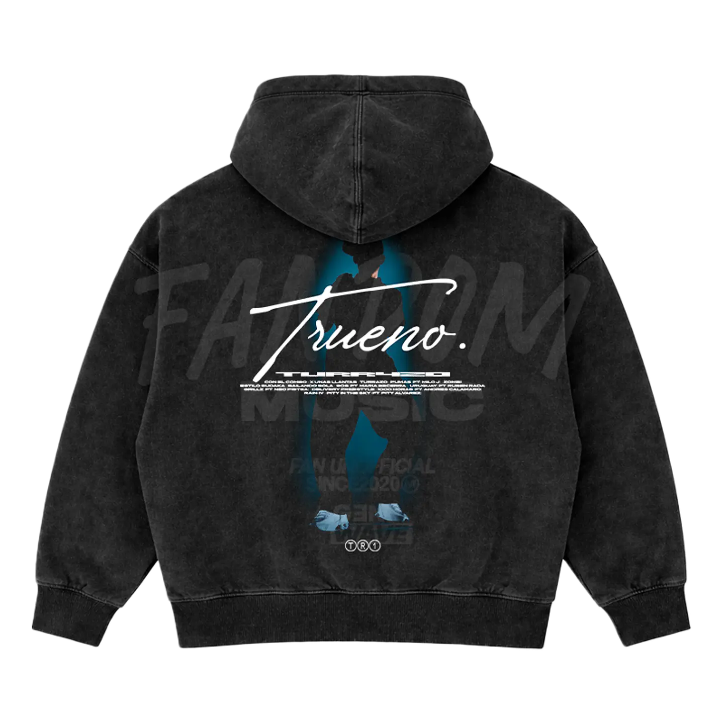 Trueno · Silueta Hoodie Semi Acid Wash Boxy Fit 2