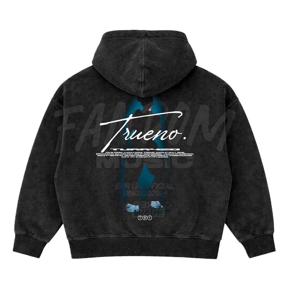Trueno · Silueta Hoodie Semi Acid Wash Boxy Fit 2