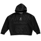 Trueno · Lettering Hoodie Acid Wash Ajustable 5