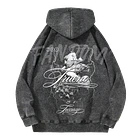 Trueno · Lettering Hoodie Acid Wash 2