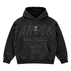 Trueno · Lettering Hoodie Semi Acid Wash Boxy Fit 3