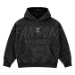 Trueno · Lettering Hoodie Semi Acid Wash Boxy Fit - Miniatura 3