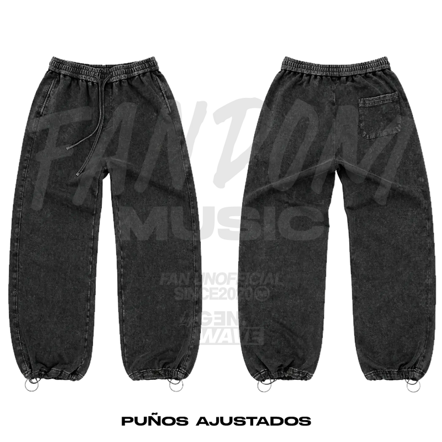 Trueno · Lettering Pantalón Acid Wash 7
