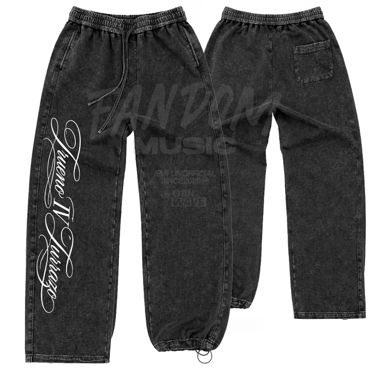 Trueno · Lettering Pantalón Acid Wash 1