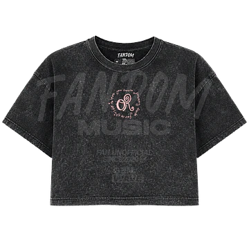 Olivia Rodrigo · R Icon CROP TOP Acid Wash