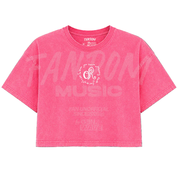 Olivia Rodrigo · R Icon CROP TOP Acid Wash 1