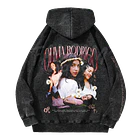 Olivia Rodrigo · Faces Hoodie Acid Wash 2