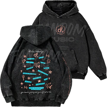 Olivia Rodrigo · Tracklist Hoodie Acid Wash