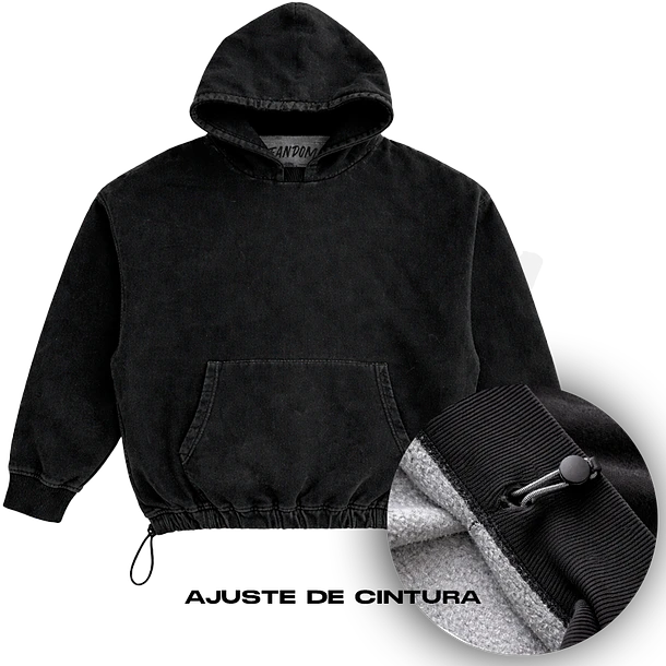 Olivia Rodrigo · Sign Down Hoodie Acid Wash Ajustable 4