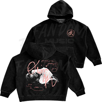 Olivia Rodrigo · Sign Down Hoodie Acid Wash Ajustable