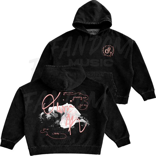 Olivia Rodrigo · Sign Down Hoodie Acid Wash Ajustable 1