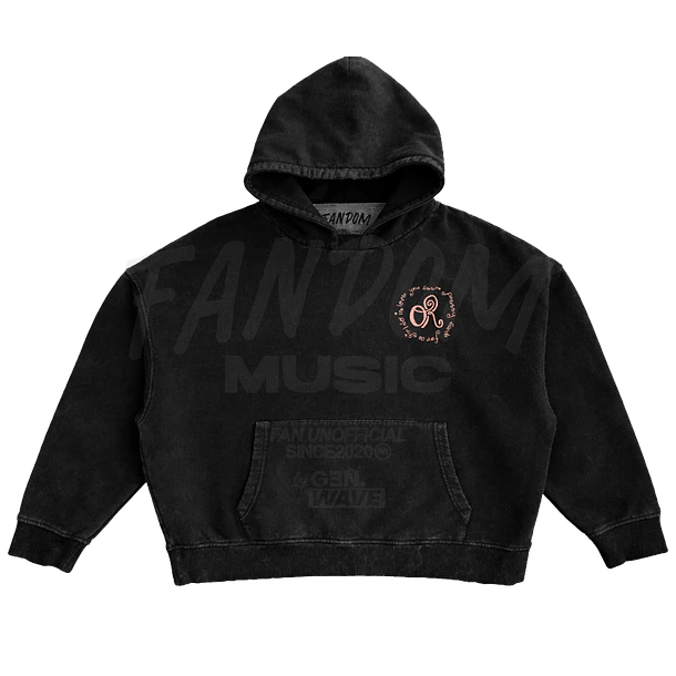 Olivia Rodrigo · Sign Down Hoodie Acid Wash Ajustable 5